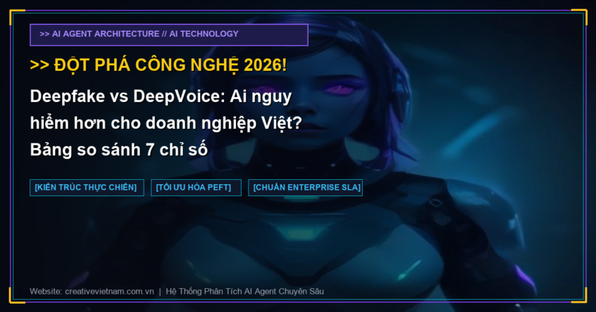 Deepfake vs DeepVoice: Ai nguy hiểm hơn cho doanh nghiệp Việt? Bảng so sánh 7 chỉ số