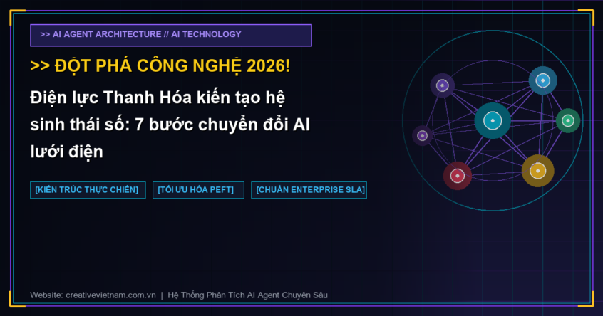 Điện lực Thanh Hóa kiến tạo hệ sinh thái số: 7 bước chuyển đổi AI lưới điện