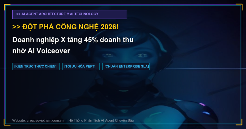 Doanh nghiệp X tăng 45% doanh thu nhờ AI Voiceover