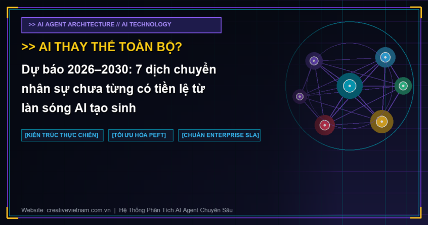 Dự báo 2026–2030: 7 dịch chuyển nhân sự chưa từng có tiền lệ từ làn sóng AI tạo sinh