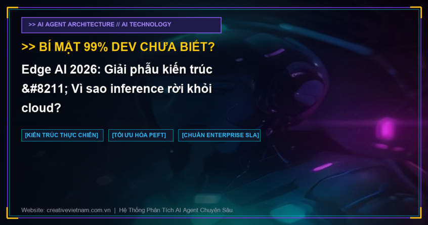 Edge AI 2026: Giải phẫu kiến trúc – Vì sao inference rời khỏi cloud?