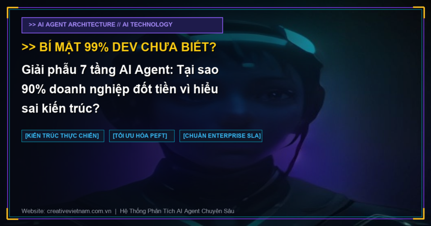 Giải phẫu 7 tầng AI Agent: Tại sao 90% doanh nghiệp đốt tiền vì hiểu sai kiến trúc?