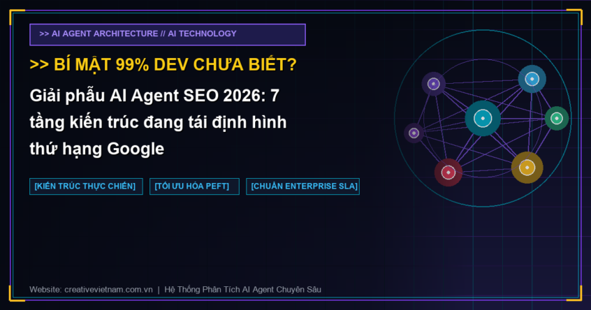Giải phẫu AI Agent SEO 2026: 7 tầng kiến trúc đang tái định hình thứ hạng Google
