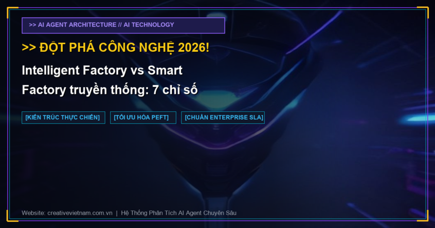 Intelligent Factory vs Smart Factory truyền thống: 7 chỉ số