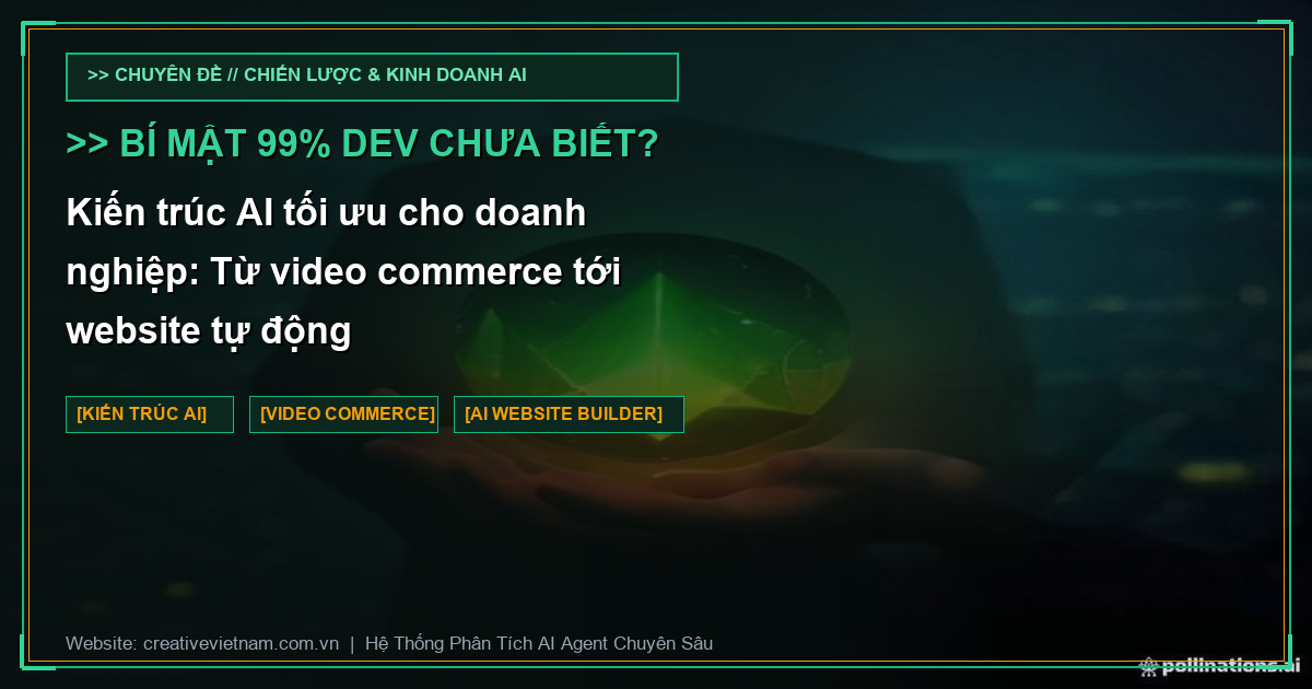 Kiến trúc AI tối ưu cho doanh nghiệp: Từ video commerce tới website tự động