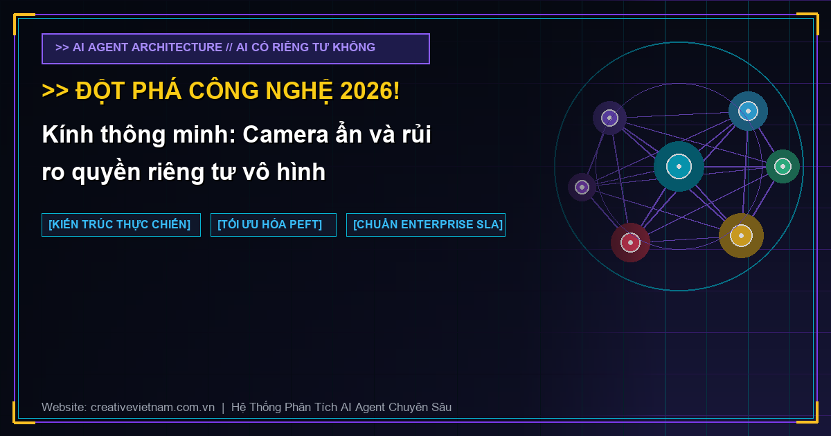 Kính thông minh: Camera ẩn và rủi ro quyền riêng tư vô hình