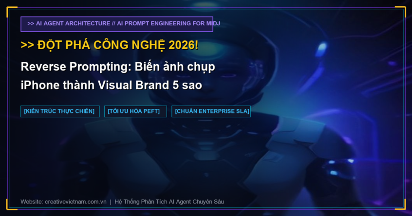 Reverse Prompting: Biến ảnh chụp iPhone thành Visual Brand 5 sao