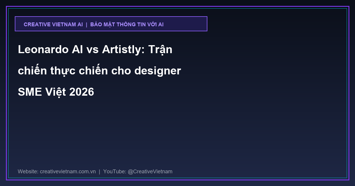 Leonardo AI vs Artistly: Trận chiến thực chiến cho designer SME Việt 2026
