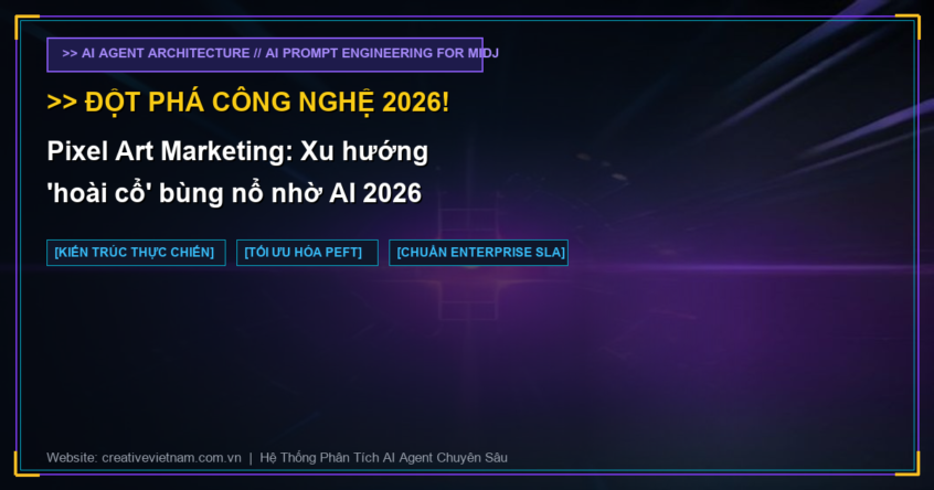 Pixel Art Marketing: Xu hướng ‘hoài cổ’ bùng nổ nhờ AI 2026