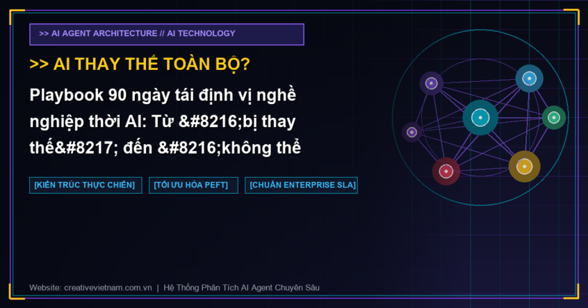 Playbook 90 ngày tái định vị nghề nghiệp thời AI: Từ ‘bị thay thế’ đến ‘không thể thay thế’