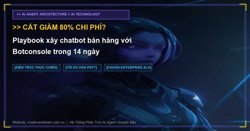 Playbook xây chatbot bán hàng với Botconsole trong 14 ngày