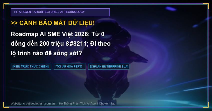 Roadmap AI SME Việt 2026: Từ 0 đồng đến 200 triệu – Đi theo lộ trình nào để sống sót?