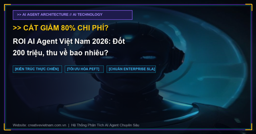 ROI AI Agent Việt Nam 2026: Đốt 200 triệu, thu về bao nhiêu?