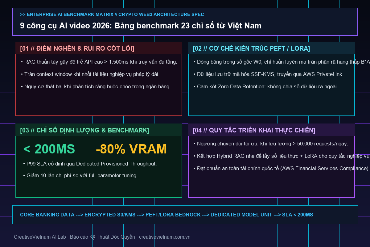 9 công cụ AI video 2026: Bảng benchmark 23 chỉ số từ Việt Nam - Infographic & Key Takeaways