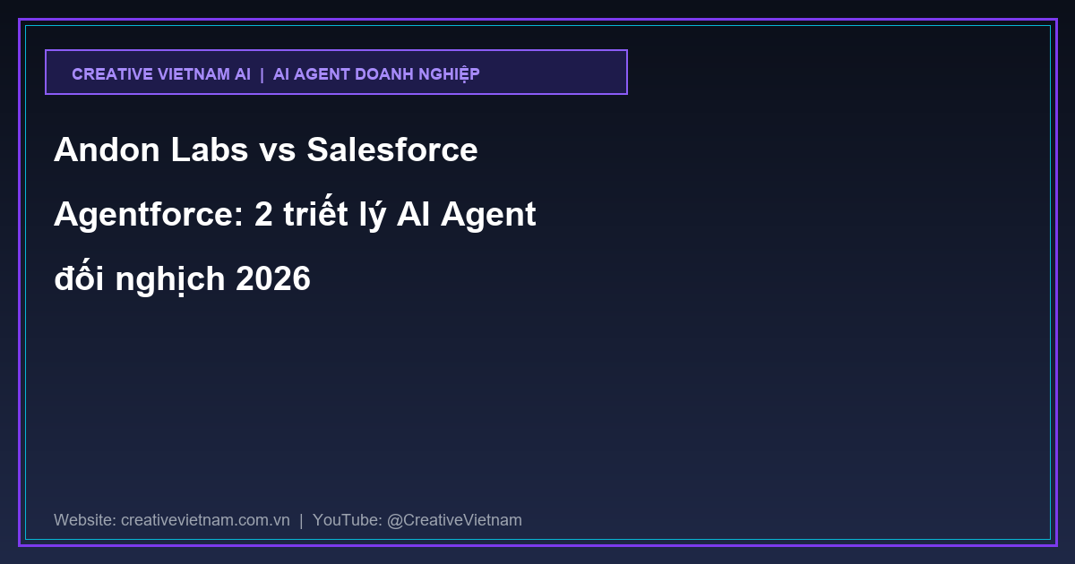 Andon Labs vs Salesforce Agentforce: 2 triết lý AI Agent đối nghịch 2026