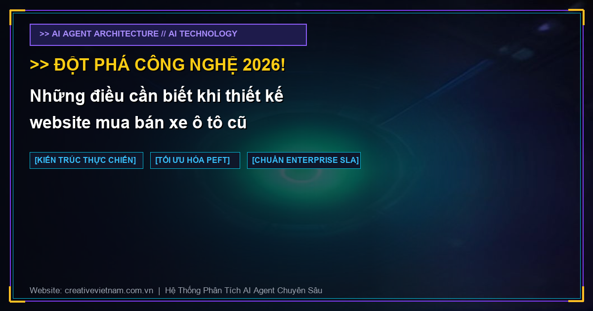 Những điều cần biết khi thiết kế website mua bán xe ô tô cũ