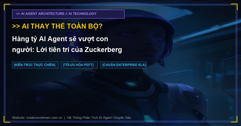 Hàng tỷ AI Agent sẽ vượt con người: Lời tiên tri của Zuckerberg