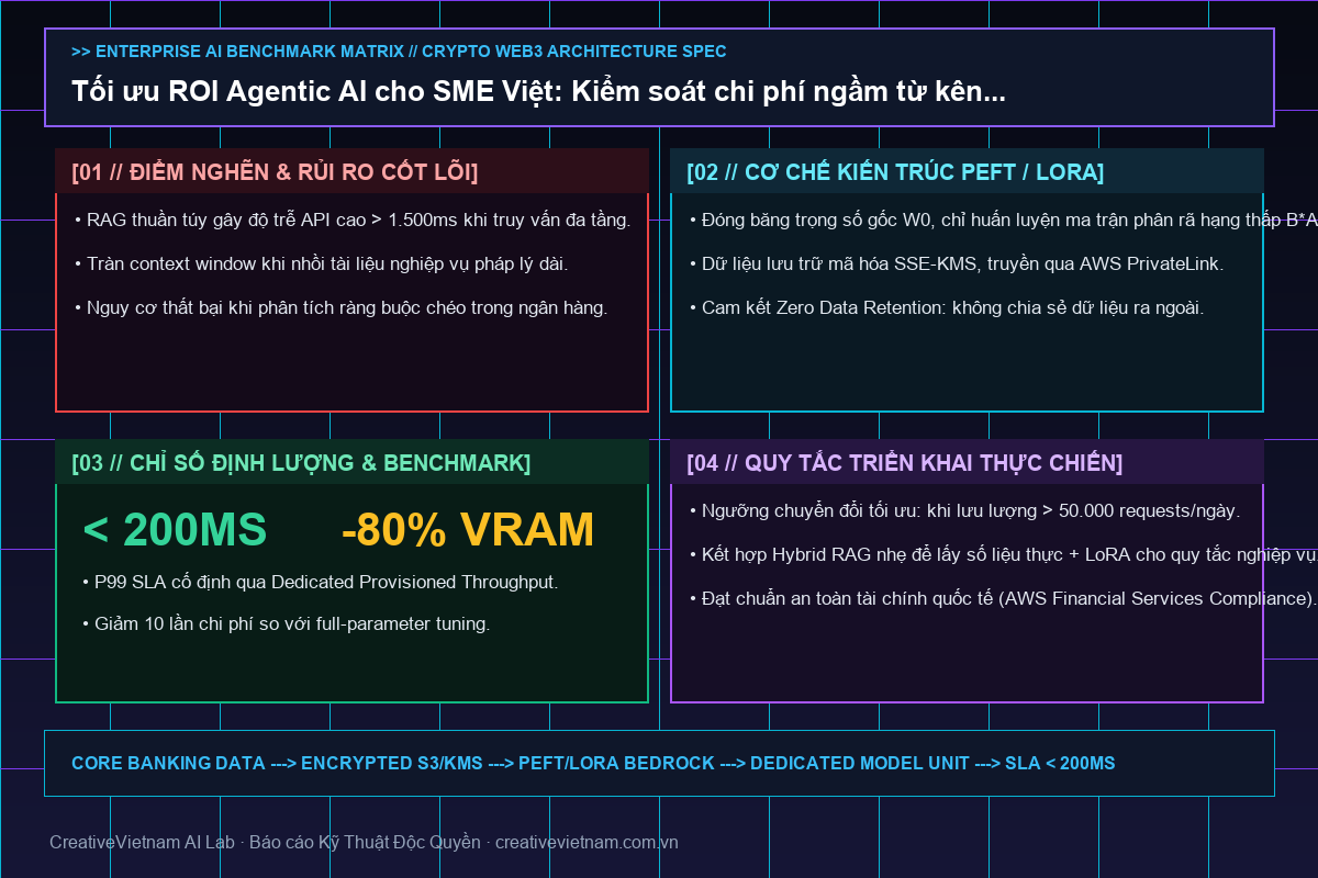 Tối ưu ROI Agentic AI cho SME Việt: Kiểm soát chi phí ngầm từ kênh giao tiếp tác nhân và rủi ro mô hình phái sinh - Infographic & Key Takeaways