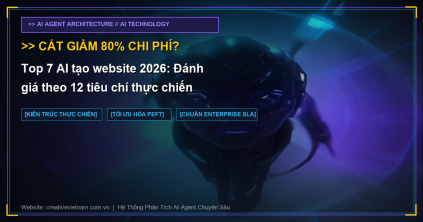 Top 7 AI tạo website 2026: Đánh giá theo 12 tiêu chí thực chiến