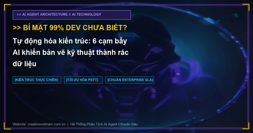 Tự động hóa kiến trúc: 6 cạm bẫy AI khiến bản vẽ kỹ thuật thành rác dữ liệu