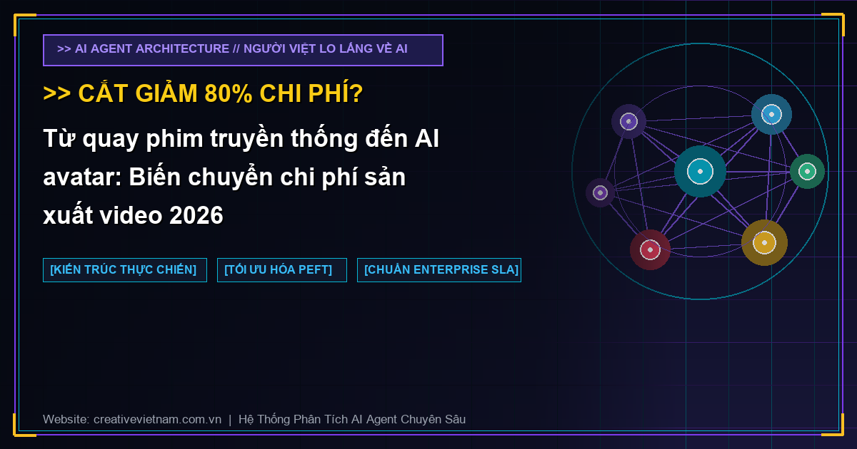 Từ quay phim truyền thống đến AI avatar: Biến chuyển chi phí sản xuất video 2026