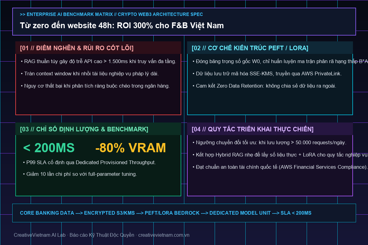 Từ zero đến website 48h: ROI 300% cho F&B Việt Nam - Infographic & Key Takeaways