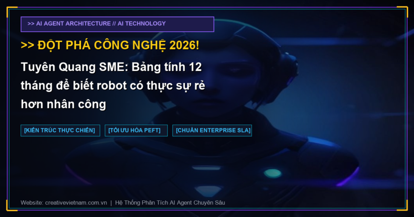 Tuyên Quang SME: Bảng tính 12 tháng để biết robot có thực sự rẻ hơn nhân công